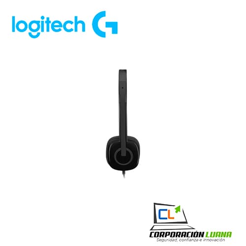 Imagen de AUDIFONO C/MICROF. LOGITECH H151 STEREO BLACK (981-000587)