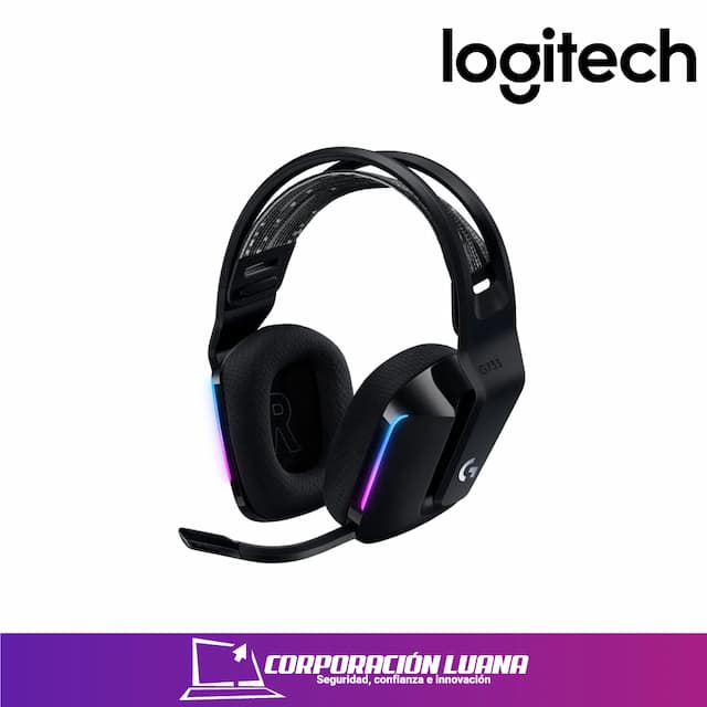 AUDIFONOS C/MICROFONO LOGITECH G733 LIGHTSPEED ( 981-000863 ) BLACK