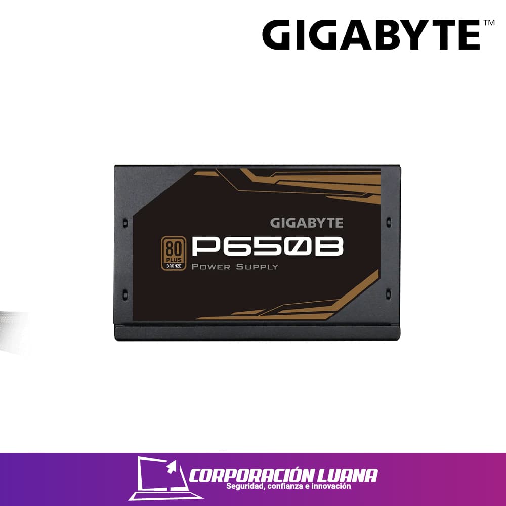 Imagen de FUENTE DE PODER GIGABYTE P650B ( GP-P650B ) 650W | 80 PLUS BRONZE