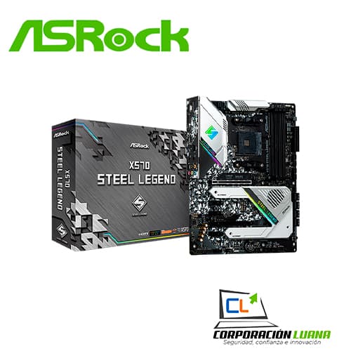 Imagen de MOTHERBOARD ASROCK X570 STEEL LEGEND ( X570-STLEGEND ) AM4 | DDR4 | LED RGB