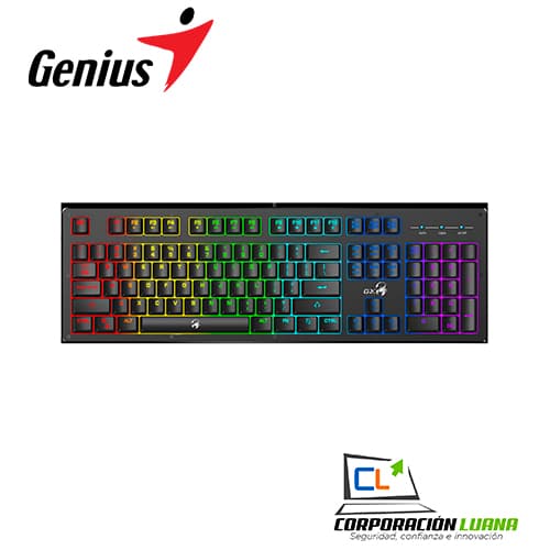Imagen de TECLADO GENIUS SCORPION K10 GAMING RGB LEDUSB BLACK (PN 31310003401