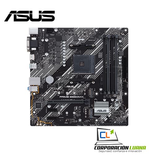 Imagen de MOTHERBOARD ASUS PRIME B550M K ( B550M-K ) AM4 | DDR4