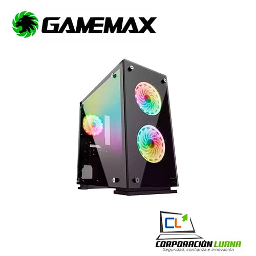 Foto del producto CASE GAMER GAMEMAX H605-TA 3XFAN 12CM RGB V.TEMP.