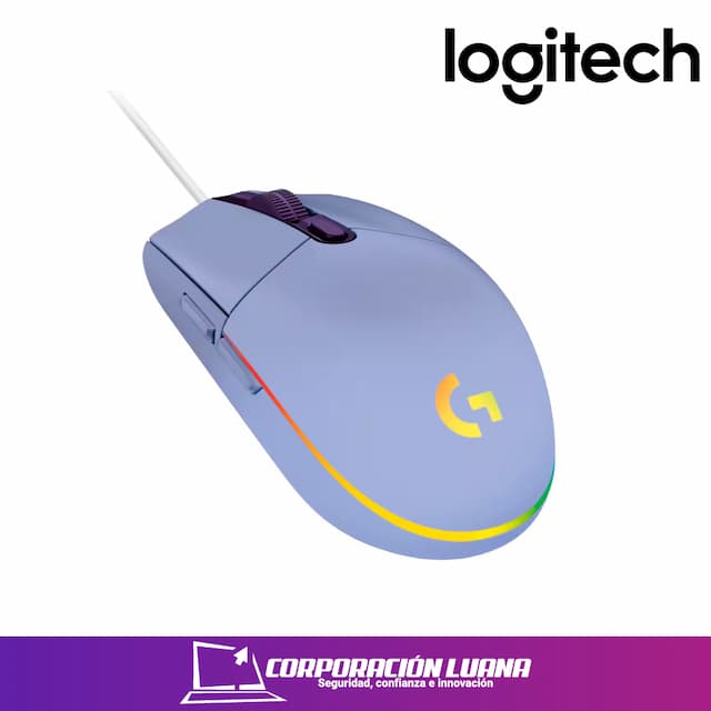 MOUSE LOGITECH G203 LIGHTSYNC OPTICAL 8000 DPI RGB LILA 910-005851