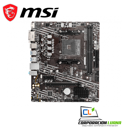 Imagen de MOTHERBOARD MSI A520M A PRO ( A520M-A-PRO ) AM4 | DDR4