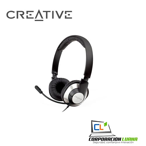 Foto del producto AUDIFONO C MICROF CREATIVE CHATMAX HS-720 USB NOISE CANCELLING BLACK/SIL 51EF0410AA004