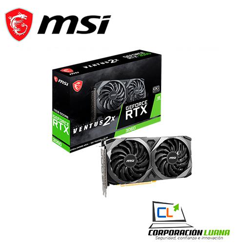 TARJETA DE VIDEO MSI RTX 3060 VENTUS 2X OC RTX3060 NVIDIA 12GB GDRR6