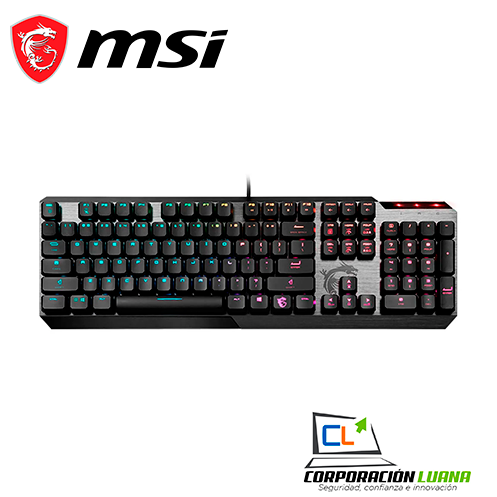 Imagen de TECLADO GAMING MSI VIGOR GK50 LOW PROFILE USB 2.0 RGB