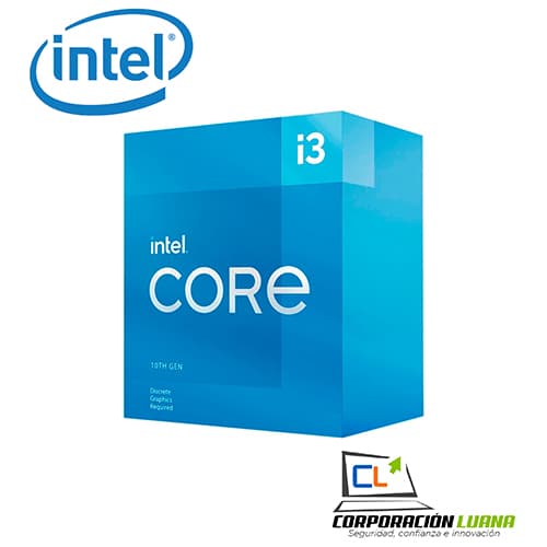 Imagen de PROCESADOR INTEL CORE I3 10105F DE DECIMA GENERACION, 3.7 GHZ (HASTA 4.4 GHZ), SOCKET 1200, CACHE 6 MB, QUAD-CORE, 14NM.