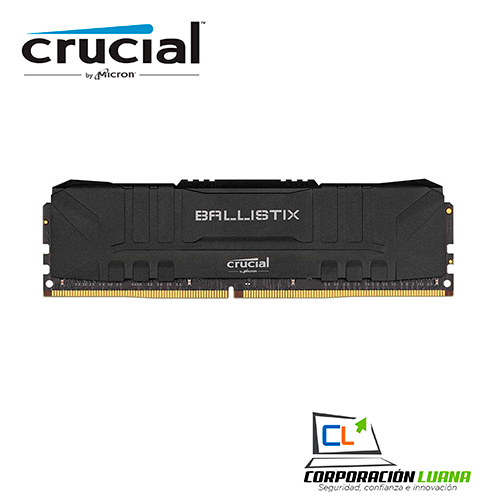 Imagen de MEMORIA RAM CRUCIAL BALLISTIX 8GB 3200 MHZ ( BL8G32C16U4B ) DDR4 | GRIS