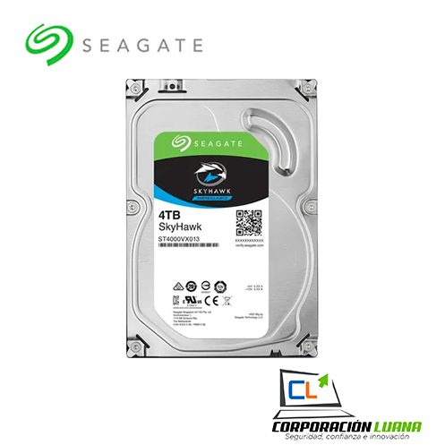 Foto del producto DISCO DURO SEAGATE 4TB SKYHAWK ( ST4000VX016 ) 5400RPM | 256MB | VIGILANCIA
