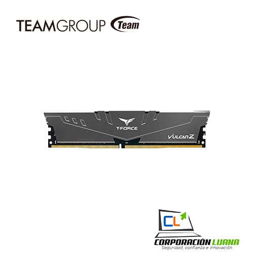 Imagen de MEMORIA RAM TEAMGROUP T-FORCE VULCAN Z 16GB 3200 MHZ ( TLZGD416G3200HC16FBK ) DDR4 | GRIS