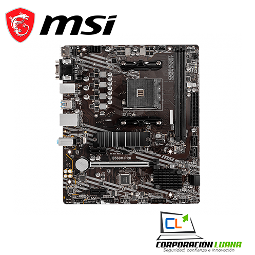 Imagen de MOTHERBOARD MSI B550M PRO 2 ( M-B550M-PRO-2 ) AM4 | DDR4