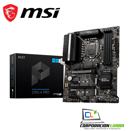 Imagen de MOTHERBOARD MSI Z590-A PRO, INTEL Z590, LGA1200, DDR4, HDMI, DP, USB 3.2 GEN 2X2 MBMSZ590-APRO