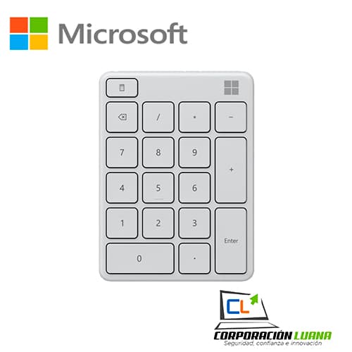 Imagen de TECLADO NUMERICO MICROSOFT ( 230-00031 ) BLANCO | BLUETOOTH 5.0