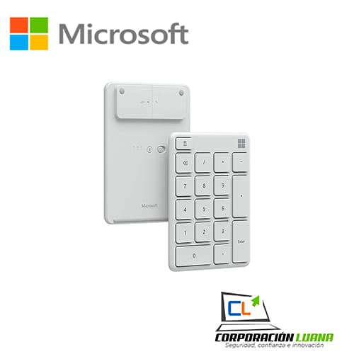 Imagen de TECLADO NUMERICO MICROSOFT ( 230-00031 ) BLANCO | BLUETOOTH 5.0