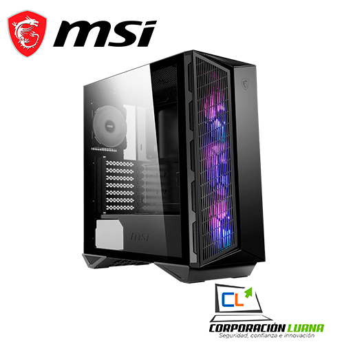 Imagen de CASE MSI MPG GUNGNIR 110M ( MPG GUNGNIR 110M ATX ) S/FUENTE | NEGRO | 3 FAN RGB | 1 FAN