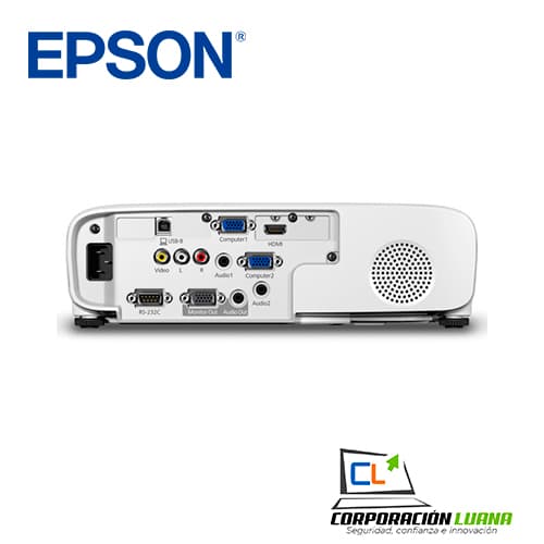 Imagen de PROYECTOR EPSON POWERLITE E20, 3400 LÚMENES, 1024X768, XGA,TECNOLOGÍA DE PROYECCIÓN 3LCD DE 3 CHIPS, RELACION DE CONTRASTE HASTA 15,000:1, RELACIÓN DE