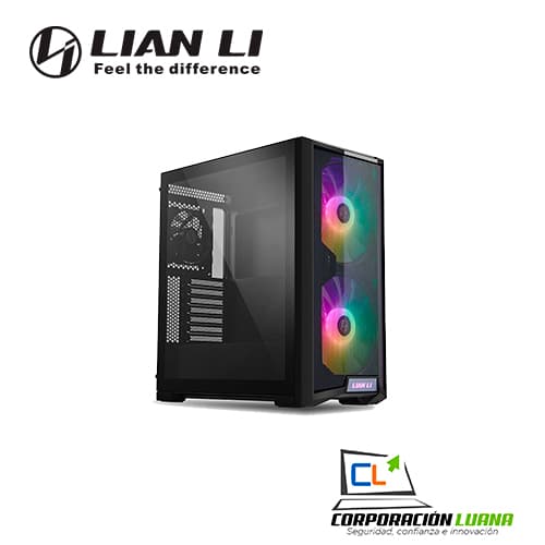 Foto del producto CASE LIAN LI LANCOOL 215 ( LANCOOL-215 ) S/FUENTE | NEGRO | 2 FAN ARGB