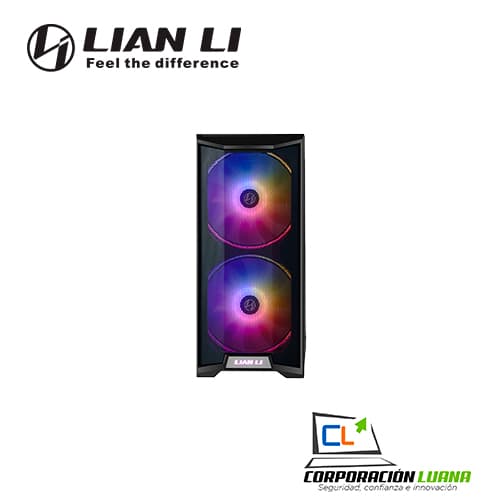 Imagen de CASE LIAN LI LANCOOL 215 ( LANCOOL-215 ) S/FUENTE | NEGRO | 2 FAN ARGB