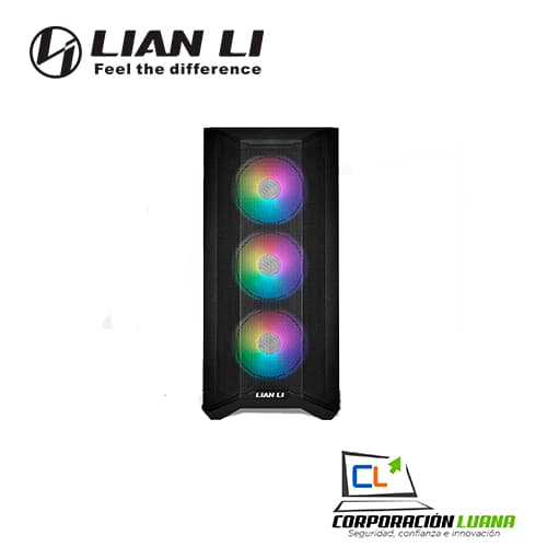 Imagen de CASE LIAN LI LANCOOL II MESH BLACK ARGB, 2 VIDRIO TEMPLADO