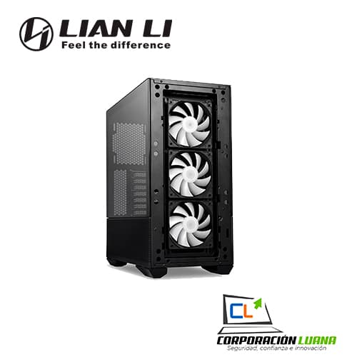 Imagen de CASE LIAN LI LANCOOL II MESH BLACK ARGB, 2 VIDRIO TEMPLADO