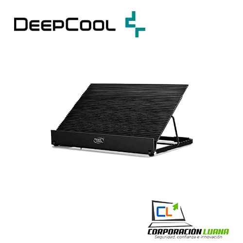 Imagen de COOLER PARA LAPTOP 100% ALUMINIO 2 VENT. DEEP COOL N9 EX BLACK