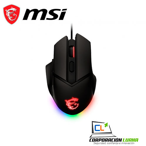 Imagen de MOUSE MSI CLUTCH GM20 ELITE ( CLUTCH GM20 ELITE ) GAMING | NEGRO | LED - RGB