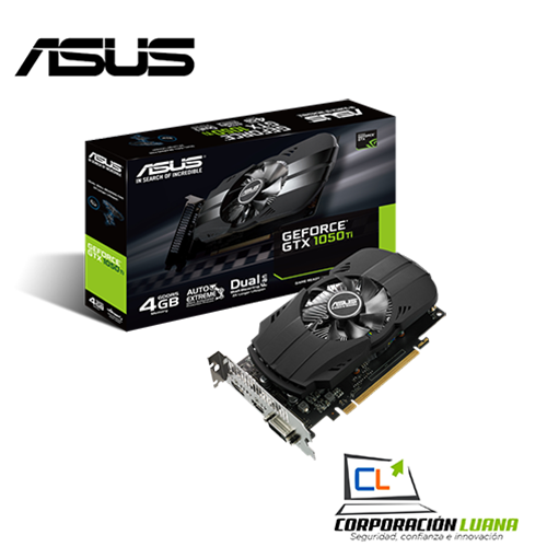 Imagen de TARJETA DE VIDEO ASUS NVIDIA GEFORCE GTX 1050 TI 4GB GDDR5 128-BIT PCI-E 3.0. PH-GTX1050TI-4G