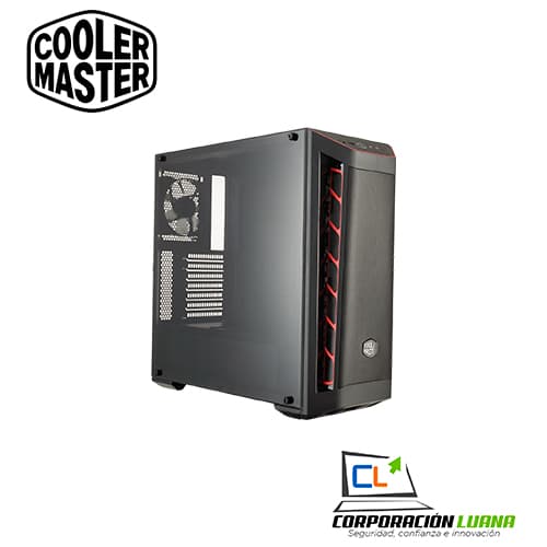 Imagen de CASE C/FUENTE ELITE V3 600W COOLER MASTER MASTERBOX MB511RED TRIM (MCB-B511D-KANA60-S00)