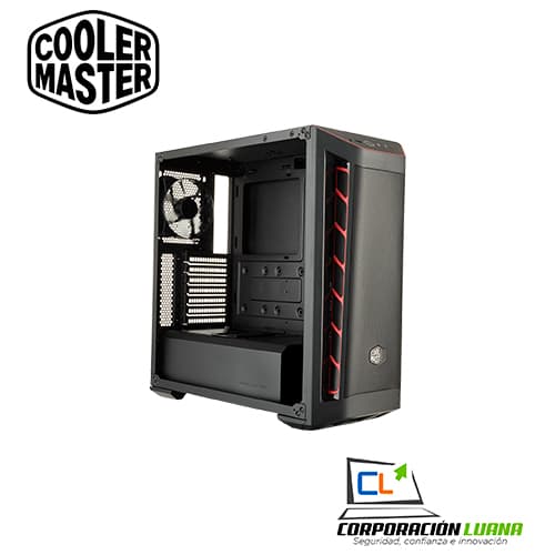 Imagen de CASE C/FUENTE ELITE V3 600W COOLER MASTER MASTERBOX MB511RED TRIM (MCB-B511D-KANA60-S00)