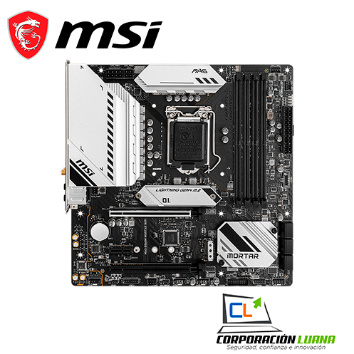 Imagen de MOTHERBOARD MSI MAG B560M MORTAR WIFI PLACA BASE INTEL LGA 1200 MICRO ATX