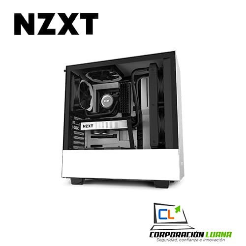 Imagen de CASE NZXT H510 MID-TOWER BLACK/WHITE CA-H51