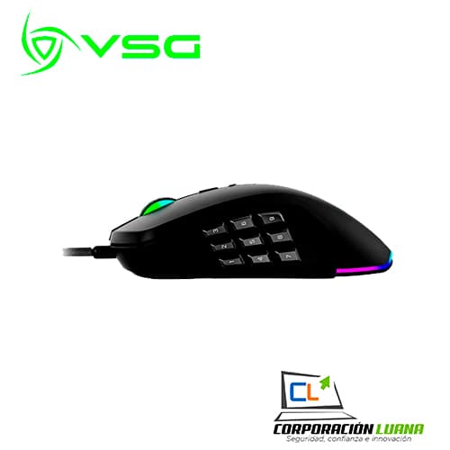 Imagen de MOUSE GAMER VG-M718 CETUS VSG 6200 DPI, 14 BOTONES