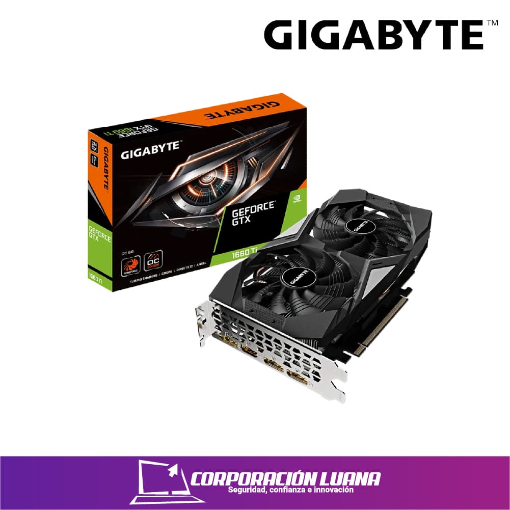 Imagen de TARJETA DE VIDEO GIGABYTE NVIDIA GEFORCE GTX 1660 TI OC 6GB GDDR6 192-BIT, PCI-E 3.0.