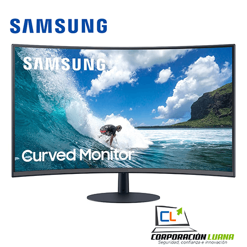 MONITOR SAMSUNG CURVO 27" ( C27T550FDL ) VA | FHD | PARLANTE - HDMI - VGA - DP