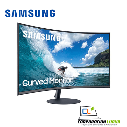 MONITOR SAMSUNG CURVO 27" ( C27T550FDL ) VA | FHD | PARLANTE - HDMI - VGA - DP