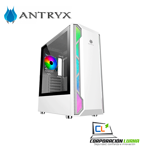 Imagen de CASE ANTRUX RX 430 WHITE ( AC-RX430W ) S/FUENTE | 1 FAN ARGB | VIDRIO TEMPLADO