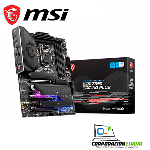 Imagen de MOTHERBOARD MSI MPG Z590 GAMING PLUS ( MPG-Z590-GAMING-PLUS ) LGA1200 | DDR4