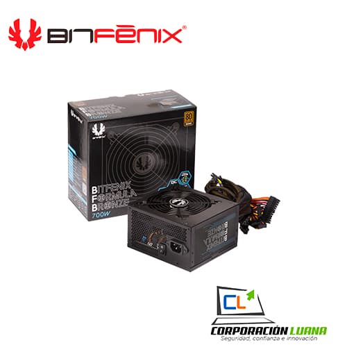 Foto del producto FUENTE DE PODER BITFENIX ( BP-FB700ULCB-7R ) 700W | 80 PLUS BRONZE