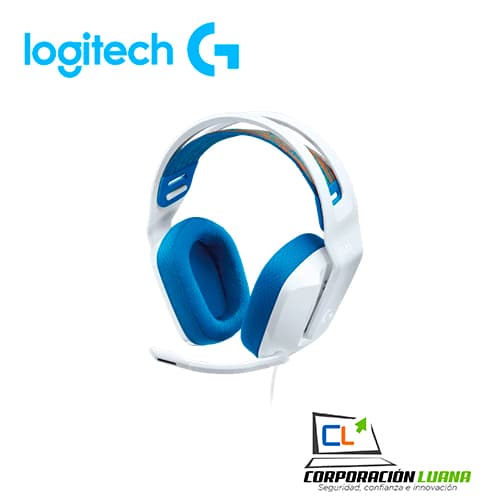 AUDÍFONOS  LOGITECH GAMER G335 ALÁMBRICO, 3.5MM, BLANCO 981-001017