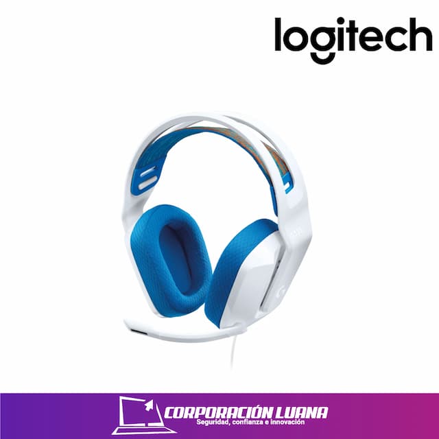 AUDÍFONOS  LOGITECH GAMER G335 ALÁMBRICO, 3.5MM, BLANCO 981-001017
