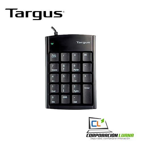 Imagen de TECLADO NUMERICO TARGUS USB 2PORT (PAUK10U)
