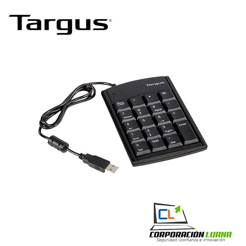 Imagen de TECLADO NUMERICO TARGUS USB 2PORT (PAUK10U)