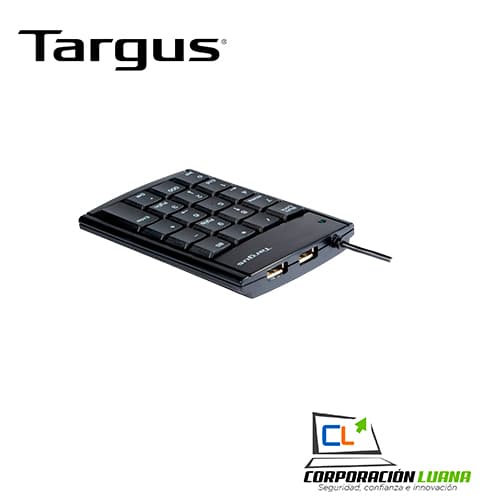 Imagen de TECLADO NUMERICO TARGUS USB 2PORT (PAUK10U)