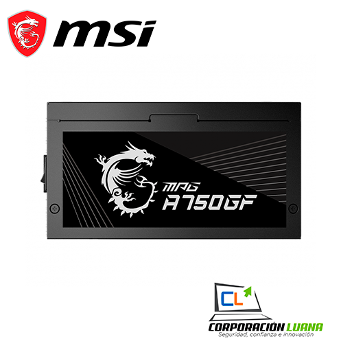 Imagen de FUENTE DE PODER MSI MPG A750GF ( 306-7ZP0B12-CEO ) 750W | 80 PLUS GOLD | MODULAR