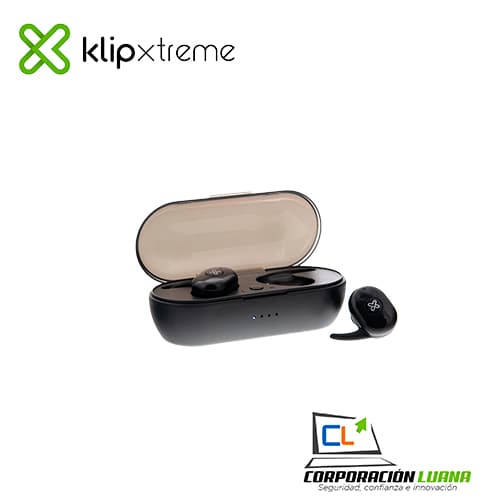 KIT AUDIFONO BLUETOOTH TWS KLIP XTREME KHS-706BK TWINBUDS II 21 HS.