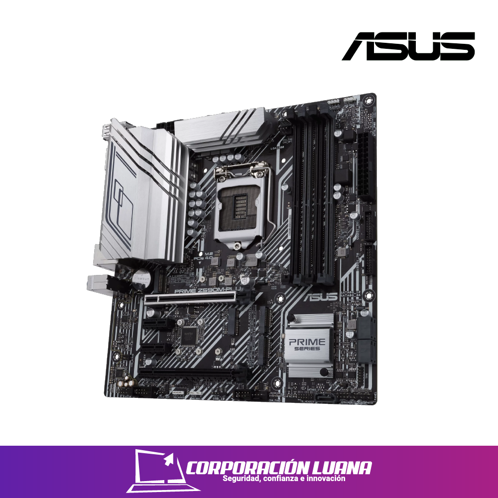 Foto del producto MOTHERBOARD ASUS PRIME Z590M-PLUS ( 90MB1690-M0AAY0 ) LGA 1200 | LED - RGB