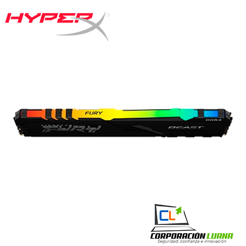 Imagen de MEMORIA RAM HYPERX FURY BEAST ( KF432C16BB1A/16 ) 16GB ( 1X16 ) | 3200 MHZ | LED - RGB