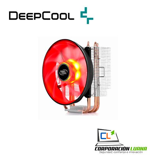 COOLER PROCESADOR DEEP COOL GAMMAXX 300R ( DP-MCH3-GMX300RD ) LED- ROJO